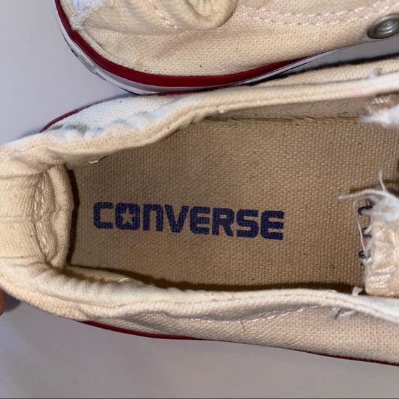 Converse white and red womens 5.5 US - Picture 4 of 6
